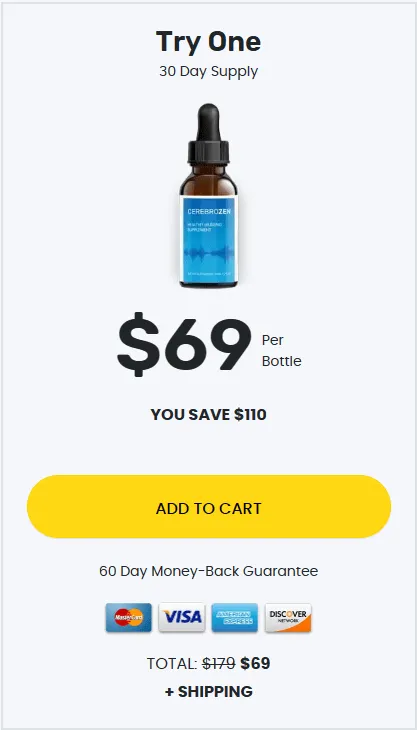 Cerebrozen 1 bottle price